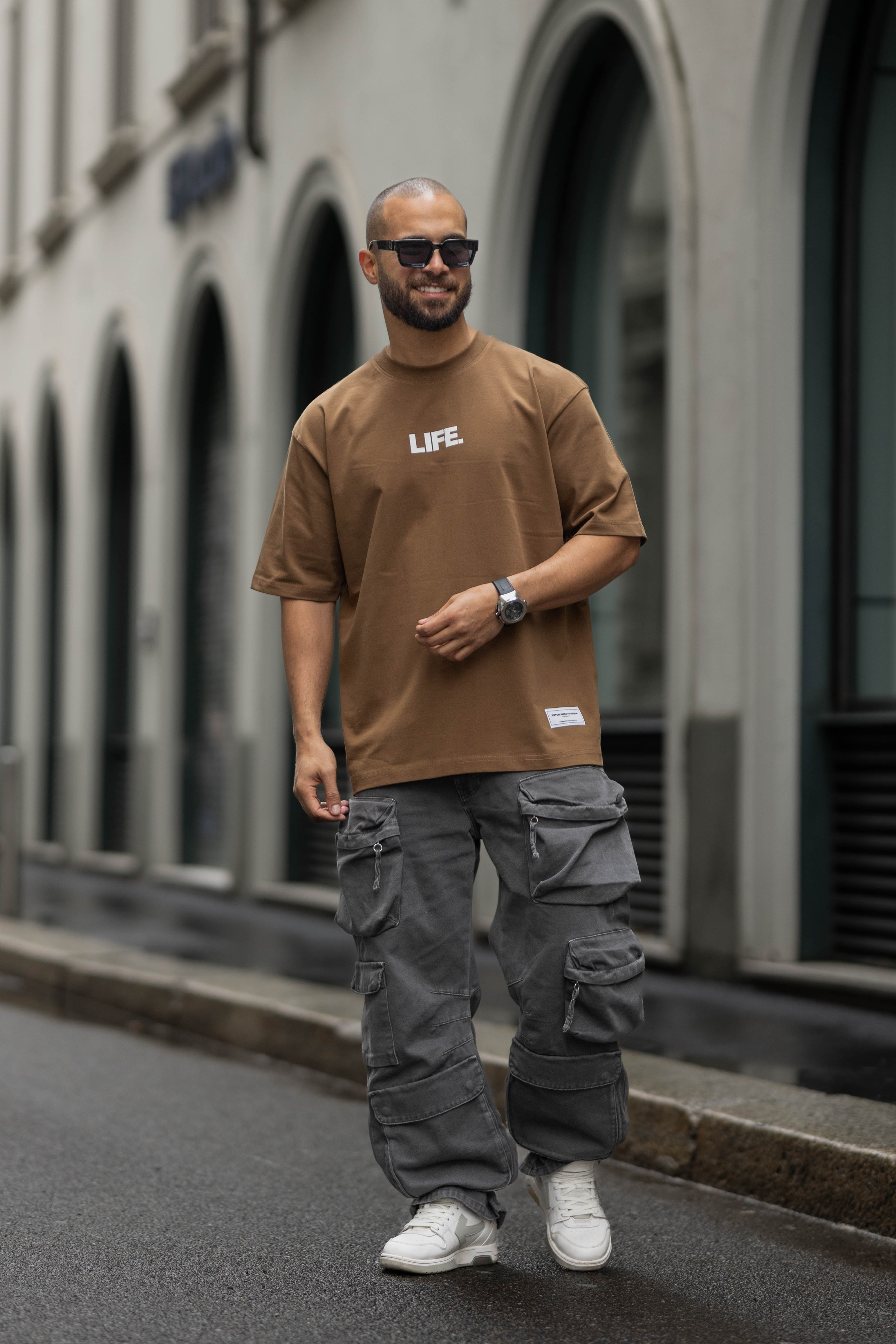 Centerpiece Comfort Oversized Print Tee
