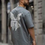 Butterfly Print Oversized Tee