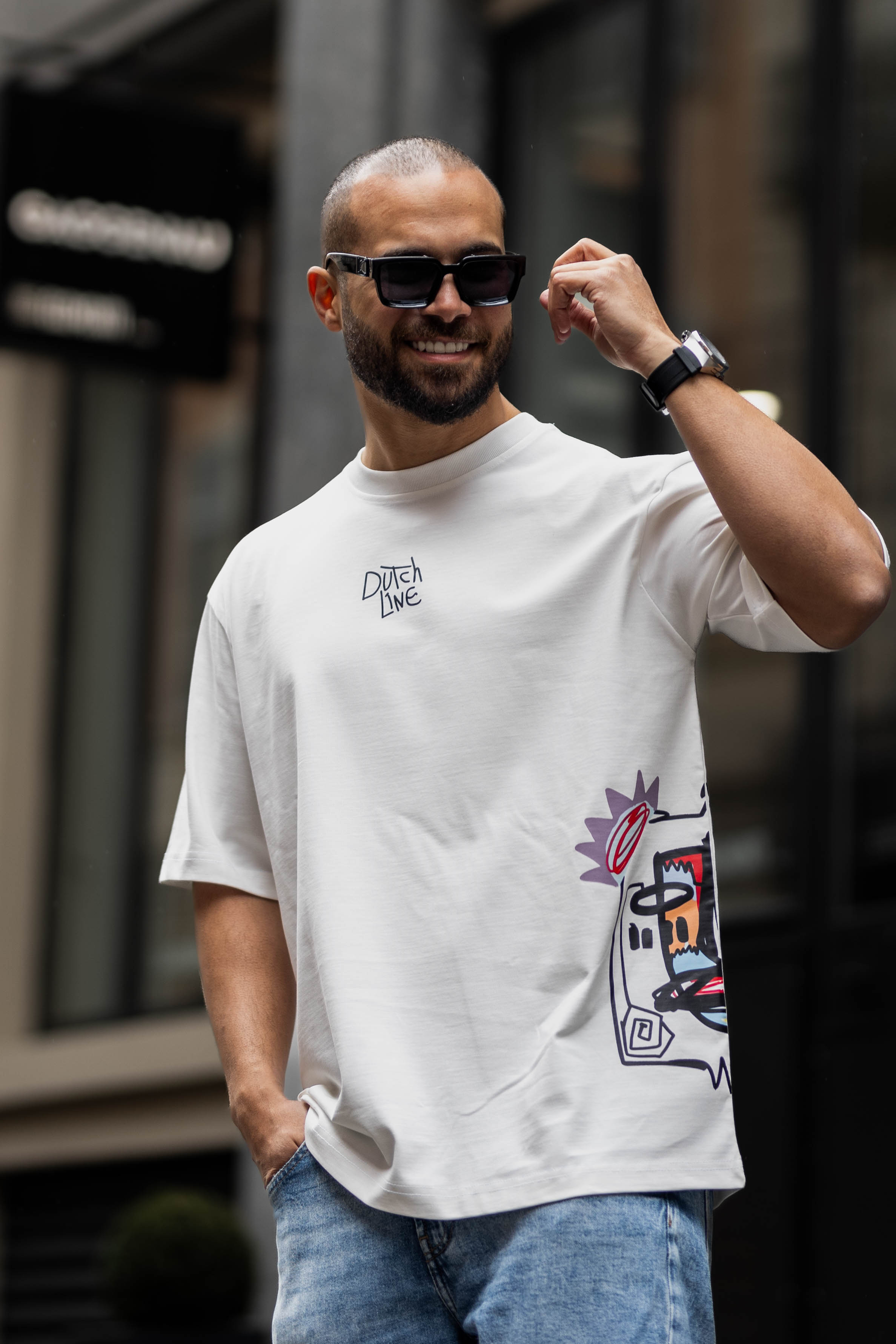 Relaxed Fit T-shirt With Side Print
