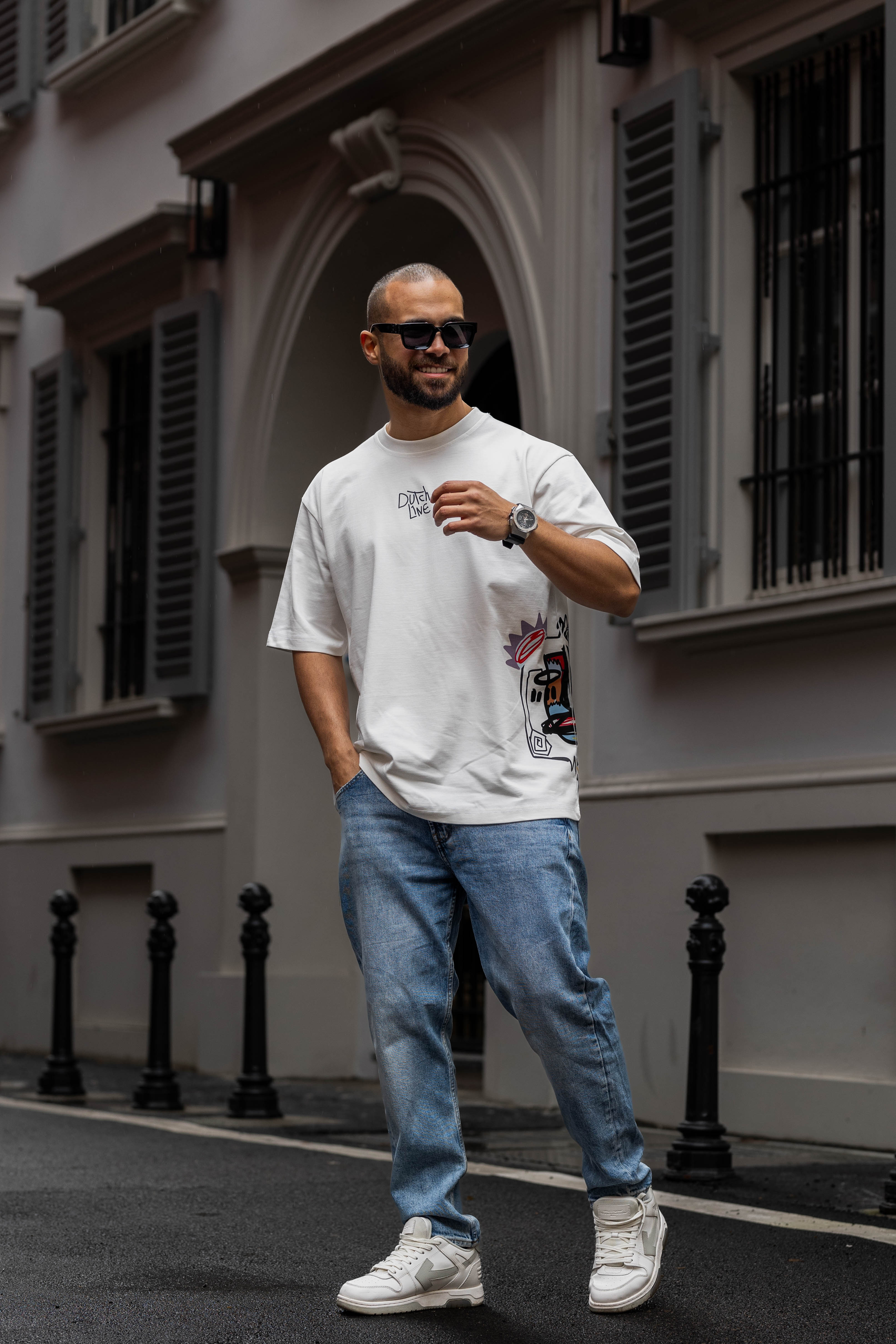 Relaxed Fit T-shirt With Side Print