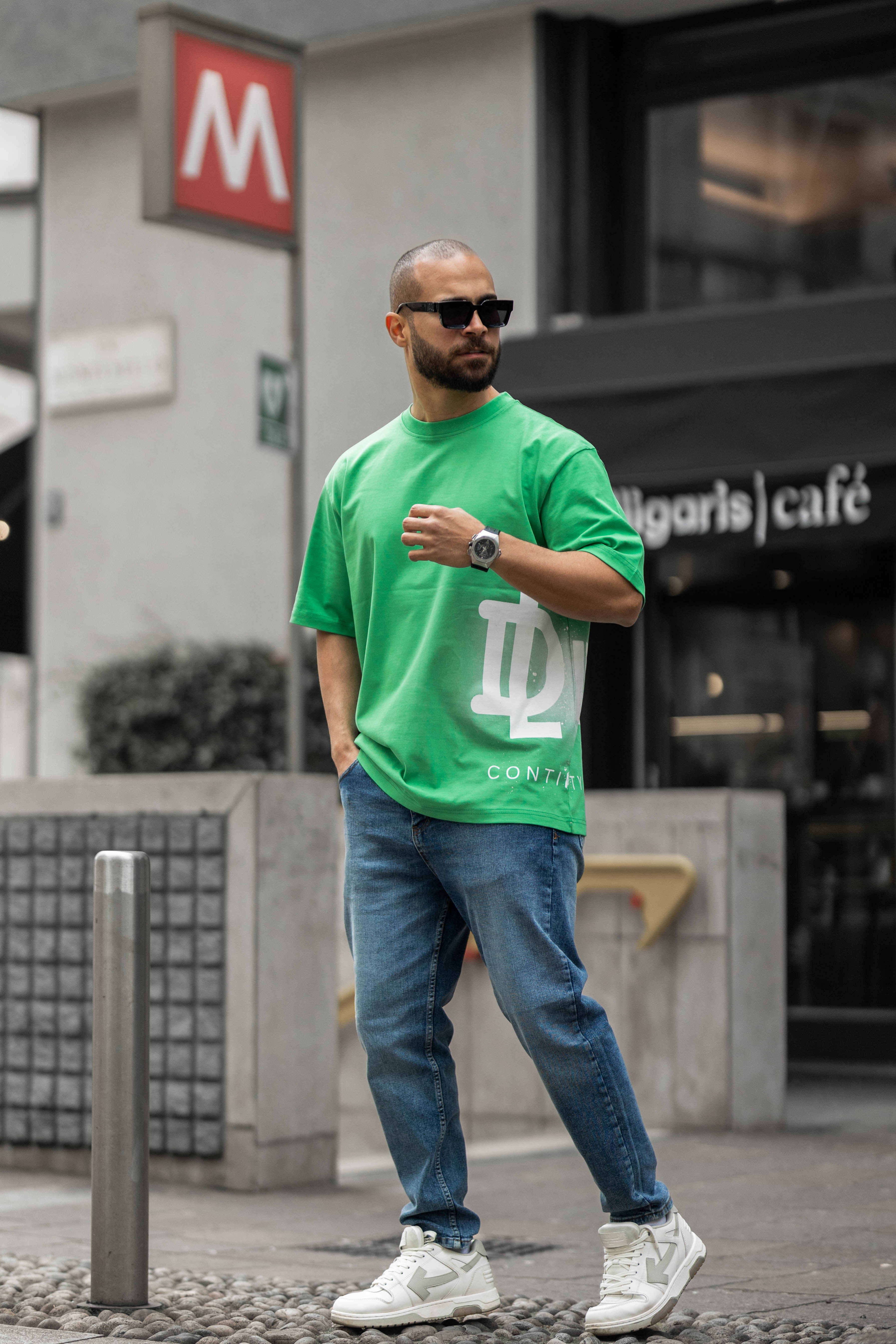 DL Side Print Oversized Tee